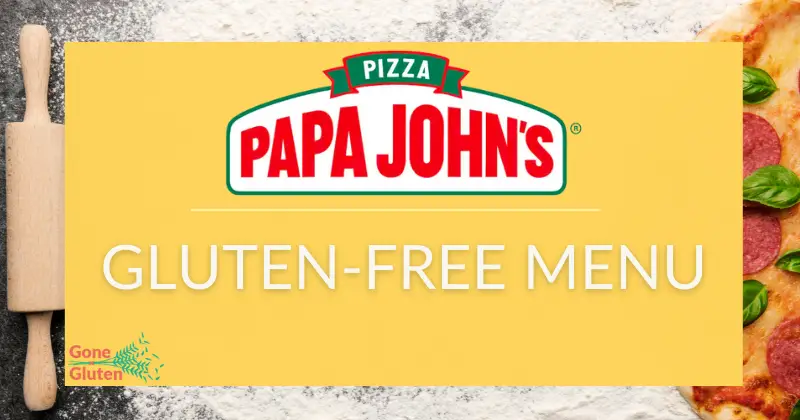 Papa John's Gluten-Free Menu
